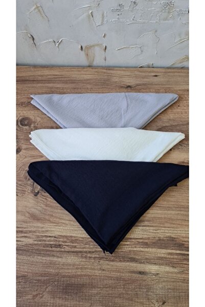 Nilbutik Hijab Femei Bumbac Cazz Esarfa Model-Set de 3