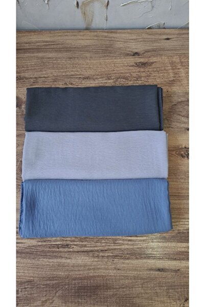 Nilbutik موديل وشاح الجاز القطني للسيدات من حجاب - مجموعة من 3 قطع