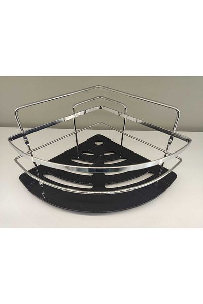 PİNK DESİGN KİTCHEN Stainless Bathroom Shelf Corner Shampoo Rack Corner Rack Bathroom Shelf