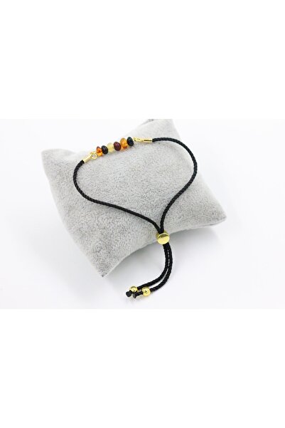 MYTAKIAĞACIMFH سوار من الحجر الطبيعي المختلط من حجر العنبر قابل للتعديل مع سلسلة (معتمد)