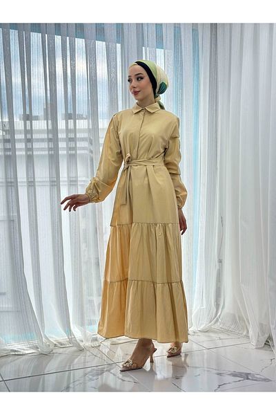 CNG MODA Standard Buttoned Dress Fuchsia