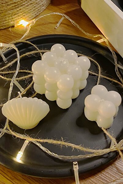 Bilmem Ne Alsam Soya Wax Dekoratif Büyük Bubble Mum, Soya Wax Küçük Bubble Mu...