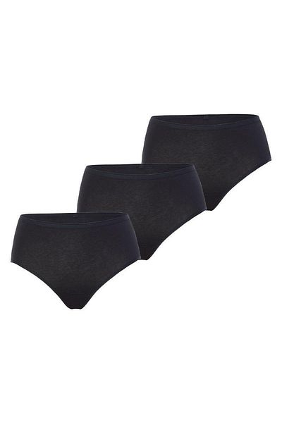Blackspade Pachet de 3 chiloți negri de damă Essential 1577
