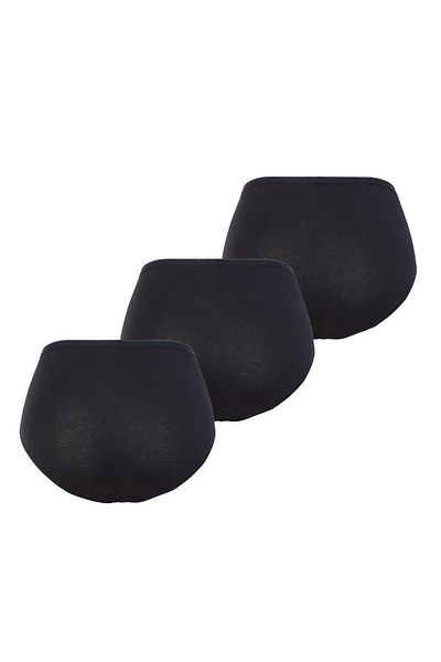 Blackspade Pachet de 3 chiloți negri de damă Essential 1577