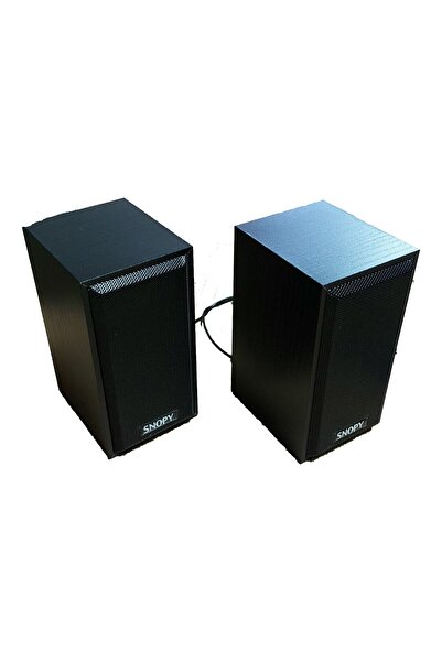 Snopy Sn-385 5v 80db 2.0 Usb Speaker 1+1 Hoparlör Siyah