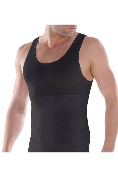 Blackspade Men's Black Corset Undershirt 9209