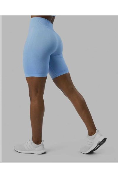 Vienfit Women's High Waist Push Up Tights Yoga Leggings Pastel Blue Biker  Shorts - Trendyol