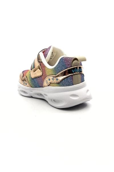 Vicco Kita Girl's Glittery Lighted Lightweight Casual Sneakers 346.23y.181