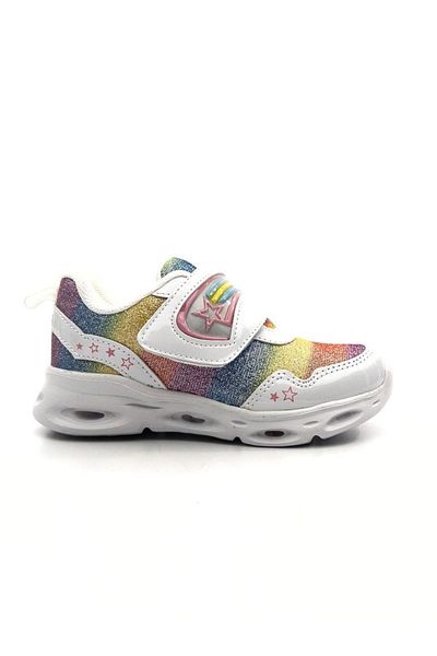 Vicco Kita Girl's Glittery Lighted Lightweight Casual Sneakers 346.23y.181