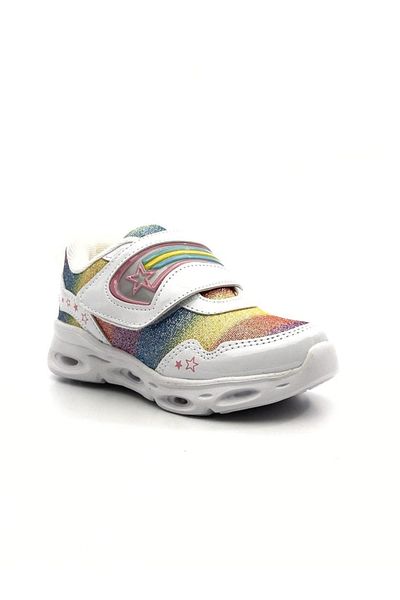Vicco Kita Girl's Glittery Lighted Lightweight Casual Sneakers 346.23y.181