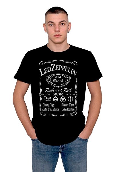 baskwear Tricou unisex Led Zeppelin Rock 'n Roll