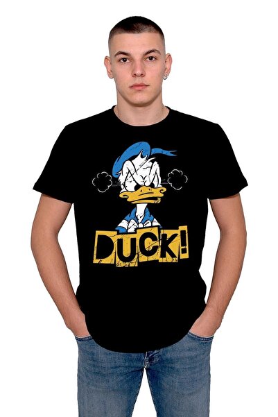 baskwear Tricou unisex Duffy Duck Angry Duck din desene animate