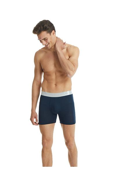 Blackspade Ανδρικό Navy Blue Modal Boxer Silver 9303