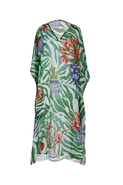 MANOTRES فستان بيترا فلاور ميدي بيتش