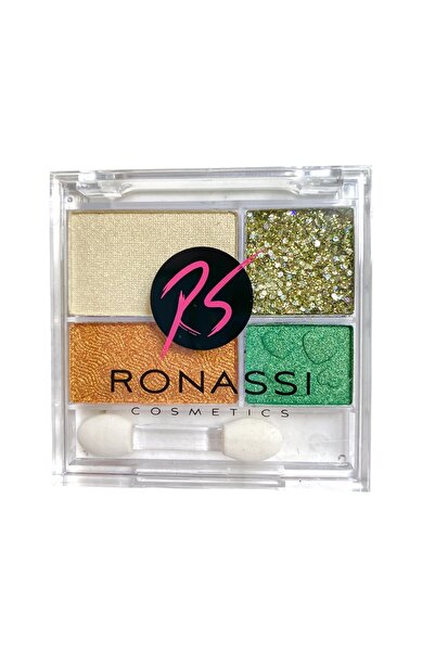 RS Ronassi Cosmetics 4’lü Glitterlı Simli Far Paleti Işıltılı