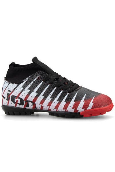 Lion 1453 Boy's Astroturf Field Shoes Red Black