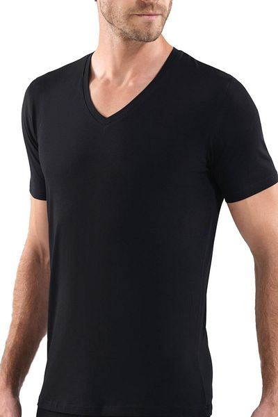 Blackspade Men's Black V-neck Undershirt Aura 9508