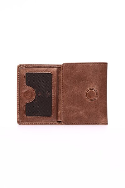 Grande Ανδρικό πορτοφόλι 1414 από γνήσιο δέρμα Crazy Brown