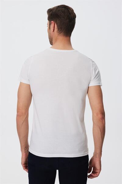 Lee Cooper Ανδρικό μπλουζάκι με λευκό λαιμόκοψη