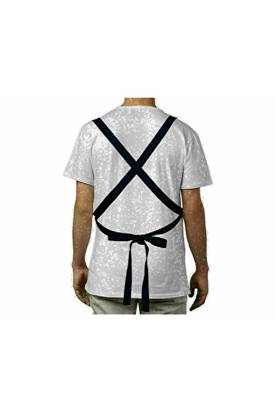 Bk Gift Kişiye Özel Isimli Anneler Günü Tasarımlı Profesyonel Siyah Mutfak Önlüğü Aşçı Önlüğü Şef