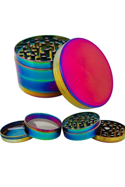 EFOTECH Grınder 4 Kat Herbal Baharat Öğütücü Parçalayıcı Paslanmaz Çelik Mıknatıslı Gırgır