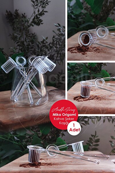 Anadolu Saray Çarşısı Mika Origami Şekilli Şeker Ve Kahve Kaşığı | Baharat Şe...