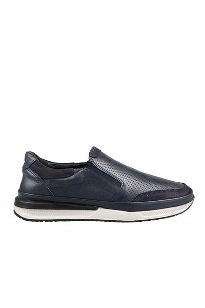 Fosco Ανδρικά παπούτσια casual 9904 από γνήσιο δέρμα Navy Blue