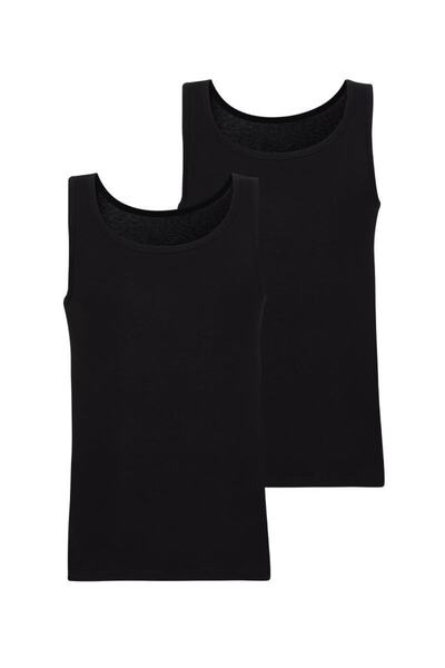 Blackspade قميص داخلي أسود للرجال قطعتين 9678