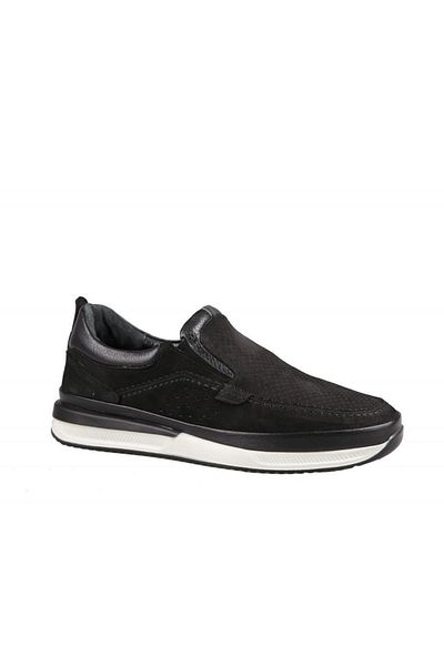 Fosco Ανδρικά παπούτσια casual 9903 από γνήσιο δέρμα μαύρο Nubuck
