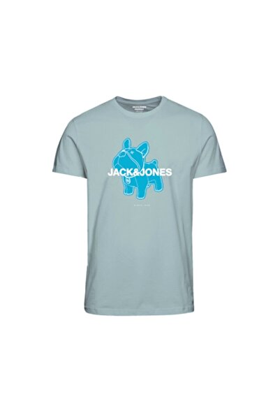 Jack & Jones Ανδρικό μπλουζάκι Jack&Jones Crew Neck Mint 100% βαμβάκι 12238121