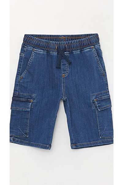 LC Waikiki LCW Kids شورت جينز للأولاد بخصر مطاطي