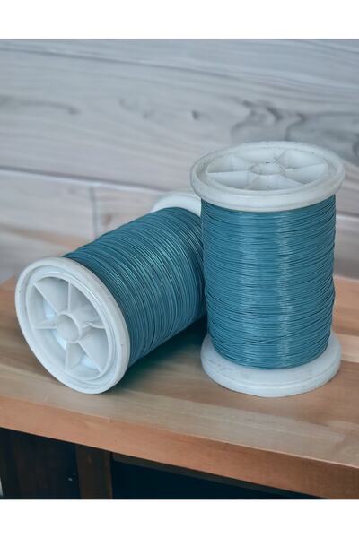 gürbüz filografi 0.30mm(100gr-150meter) Şirin Blue Colored Silvered Philograp...