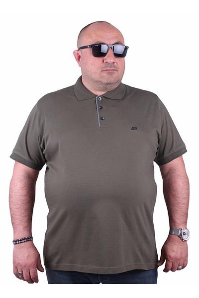 Starbattal Μπλουζάκι Polo Classic Lycra 11500 Χακί μεγάλου μεγέθους