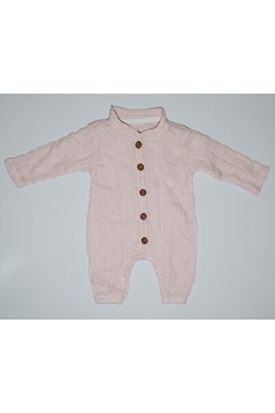 ARIBEBEK Bercan Baby Mevsimlik Uzun Kol Müslin Tulum