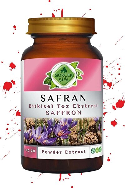 Gökçek Şifa Safran Toz Ekstresi 100 Gr. Cam Kavanoz