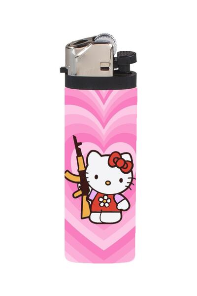 Namgo Çakmak Hello Kitty Ak Full Kaplamalı Gazlı Çakmak