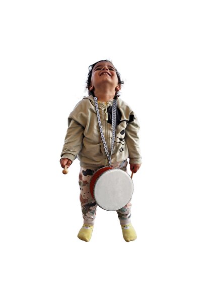 Sadrazam Real Leather, Toy Children's Drum (1-5 YEARS) (RED)
