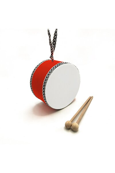 Sadrazam Real Leather, Toy Children's Drum (1-5 YEARS) (RED)