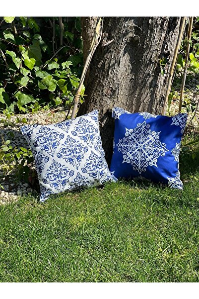 lamoonhome Етническа османска керамична възглавница - комплект от 2 калъфки з...