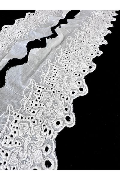 ALTAY TEKSTİL ÜRÜNLERİ Side Patterned Voile Lace Guipure