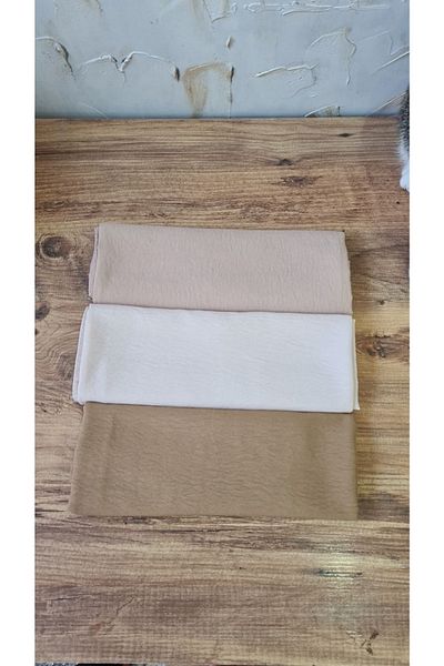 Nilbutik Hijab Women's Cotton Jazz Scarf Model-Set of 3