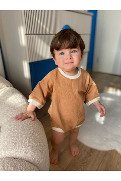EYC BABY Waffle Baby & Kids Oversize Jumpsuit