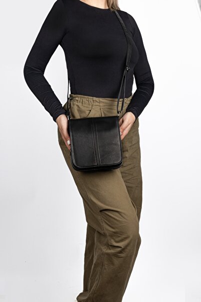 stevis leathra Hakiki Deri Kol Omuz Askılı Unisex Çapraz Postacı Çok Gözlü Ça...