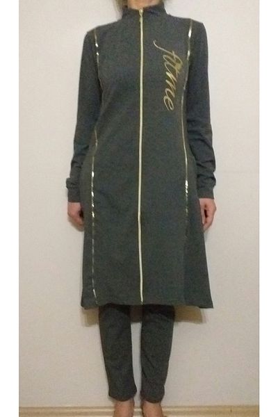 Zen Σετ αθλητικής φόρμας Hijab Hmd Grey