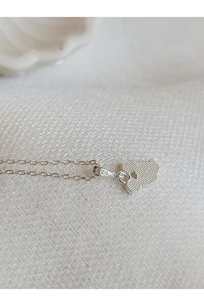 KESKİN GÜMÜŞ 925 Ayar Zirkon Taşlı Mickey Mouse Gümüş Kız Çocuk Kolye