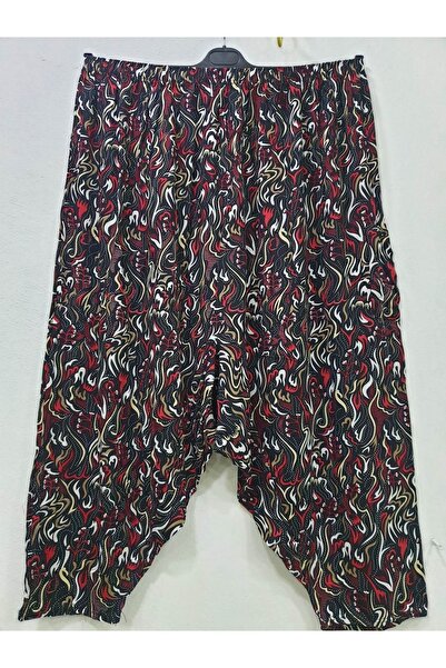 sercan konfeksiyon Kadın Viskon Pantolon Şalvar Paçası Lastiksiz Cepli