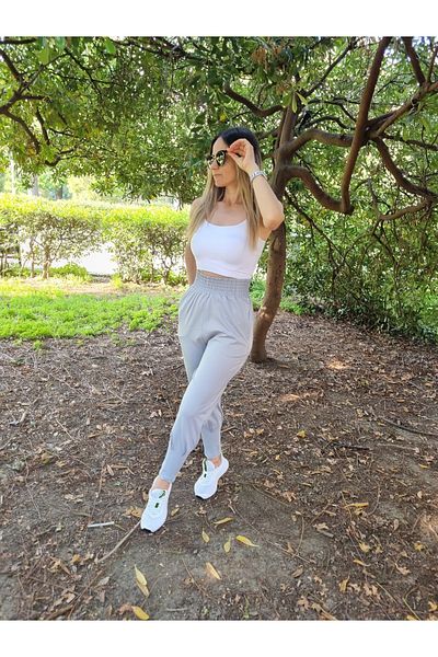 Garamak High Waist Elastic Trousers