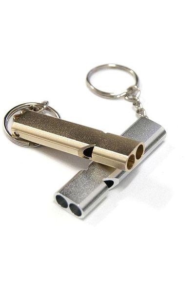 Buffer Survival Whistle S.o.s Keychain Aluminum Whistle Keychain Camping Hiking Accessory Tools