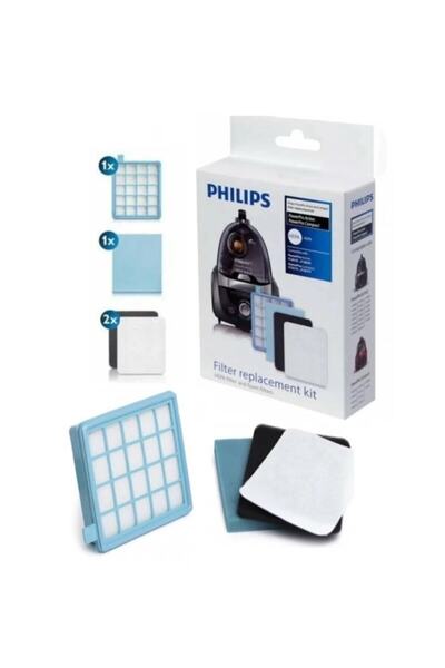 Philips Powerpro Compact FC9323/07 - Set de filtre HEPA compatibile