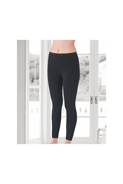 İLKE İÇ GİYİM Ilke 2245 Μαύρο κολάν 2 τεμαχίων μακρύ 5 Xl